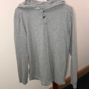 Gray Hood with buttons